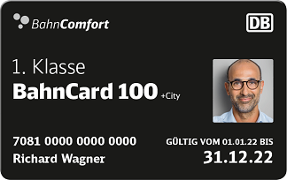 BahnCard 100 Datev 1. Klasse